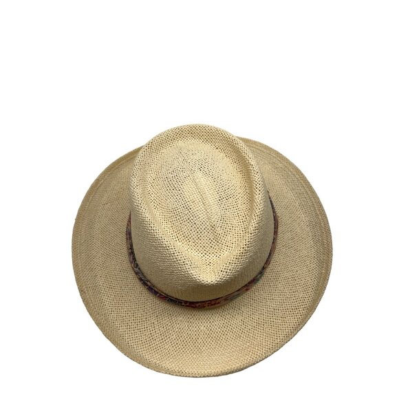 HEAD HEAD HEAD  Brim Straw Hat With Patterned Band main image 6